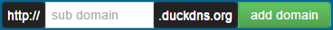 duckdns add domain